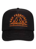 Load image into Gallery viewer, SF Baseball Trucker Hat Black