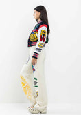 Load image into Gallery viewer, First Row Cropped Varsity Jacket