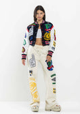 Load image into Gallery viewer, First Row Cropped Varsity Jacket