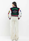 Load image into Gallery viewer, First Row Cropped Varsity Jacket