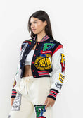 Load image into Gallery viewer, First Row Cropped Varsity Jacket