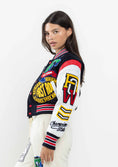 Load image into Gallery viewer, First Row Cropped Varsity Jacket