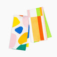 Load image into Gallery viewer, Linen Tea Towel Set in Stripes and Boulders