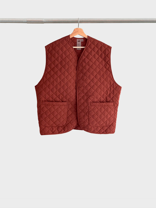 All Skinwear Rust Quilted Vest