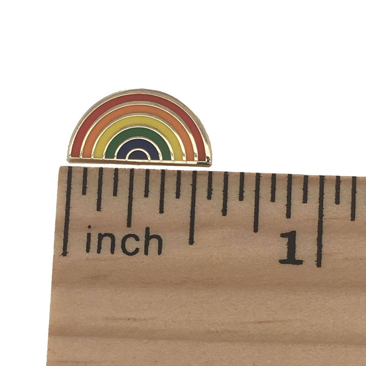 Pride Rainbow Earrings 24k Gold Plated - Post