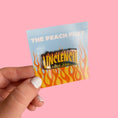 Load image into Gallery viewer, Peach Fuzz "Unclench Your Jaw" Enamel Pin
