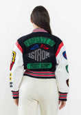 Load image into Gallery viewer, First Row Cropped Varsity Jacket
