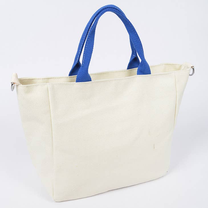 3AM Happy Face Canvas Tote