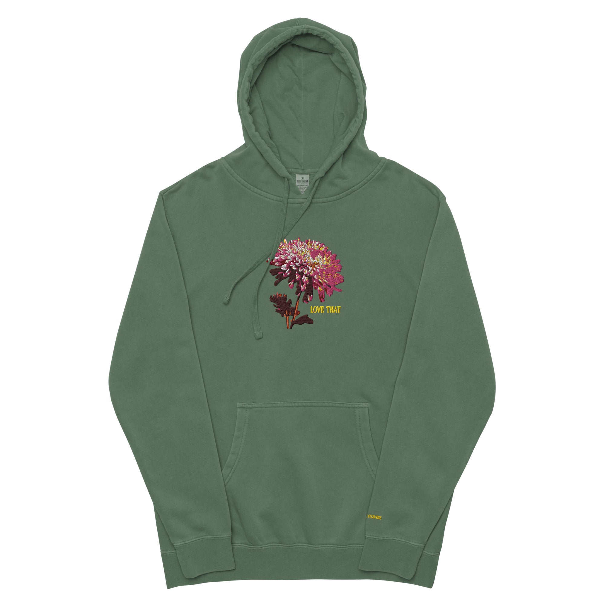 Embroidered Chrysanthemum Hoodie - Love That