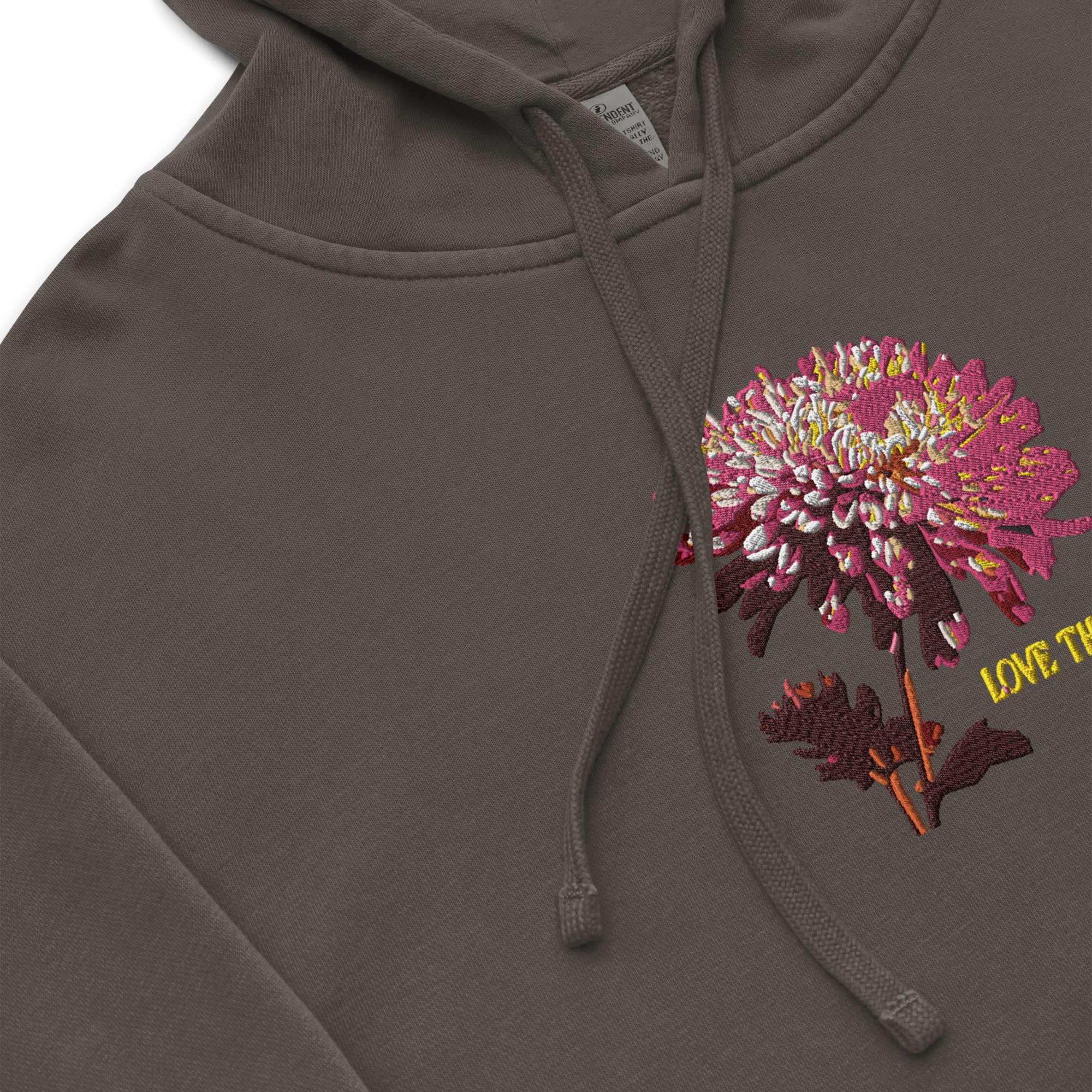 Embroidered Chrysanthemum Hoodie - Love That