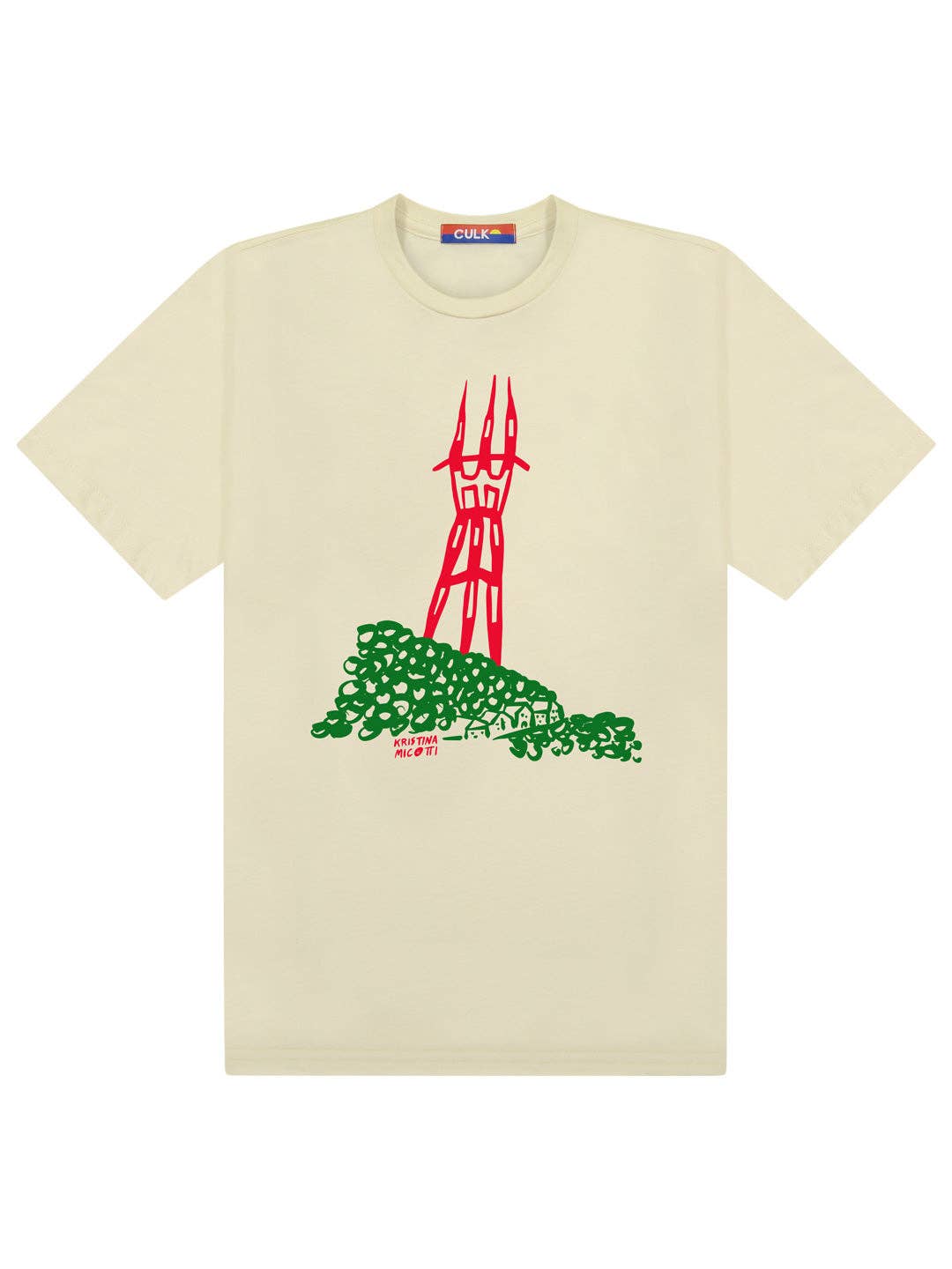 Kristina Micotti Sutro Tower Unisex Tee Cream