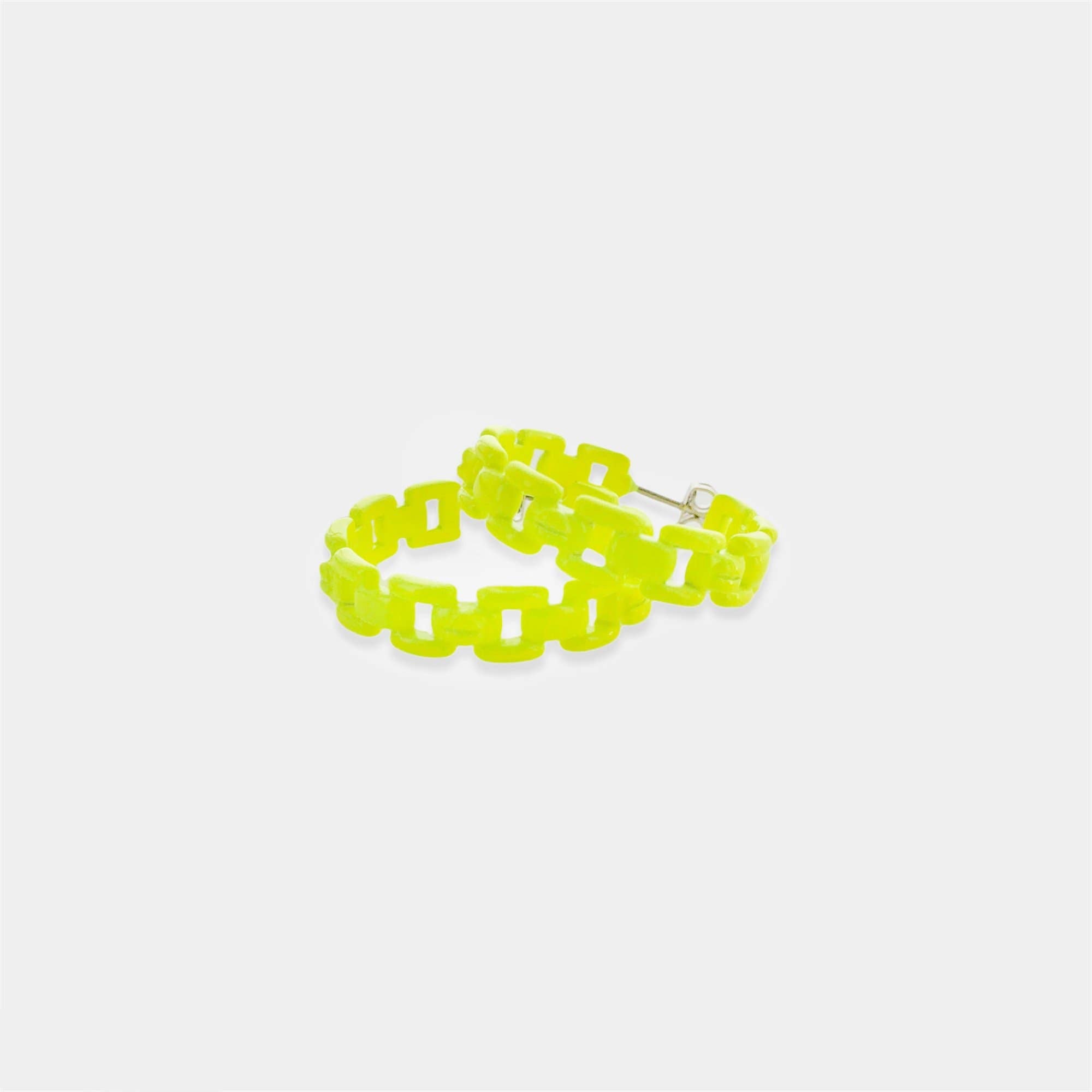 MRKD for Life Yellow Enamel Chain Earrings