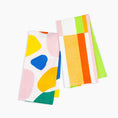 Load image into Gallery viewer, Linen Tea Towel Set in Stripes and Boulders
