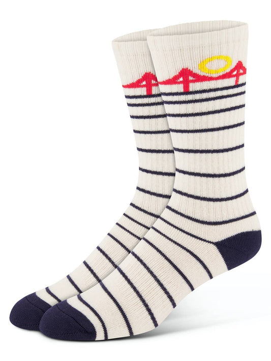 Minimal Bridge Unisex Socks White