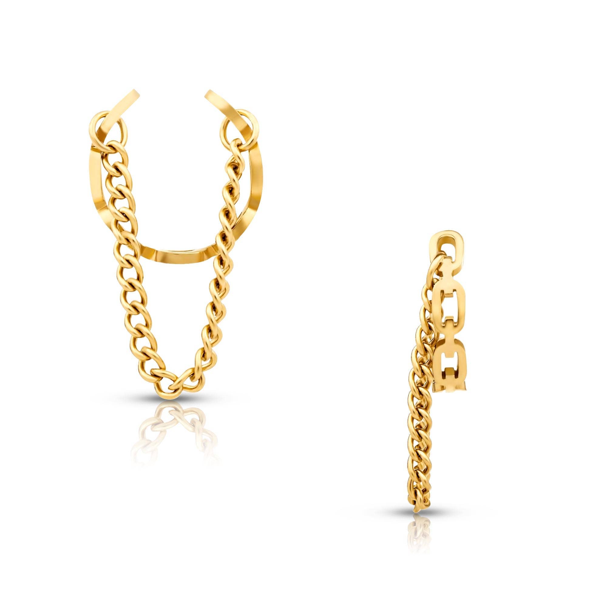 Ellie Vail - Billy Chain Ear Cuff Set of 2