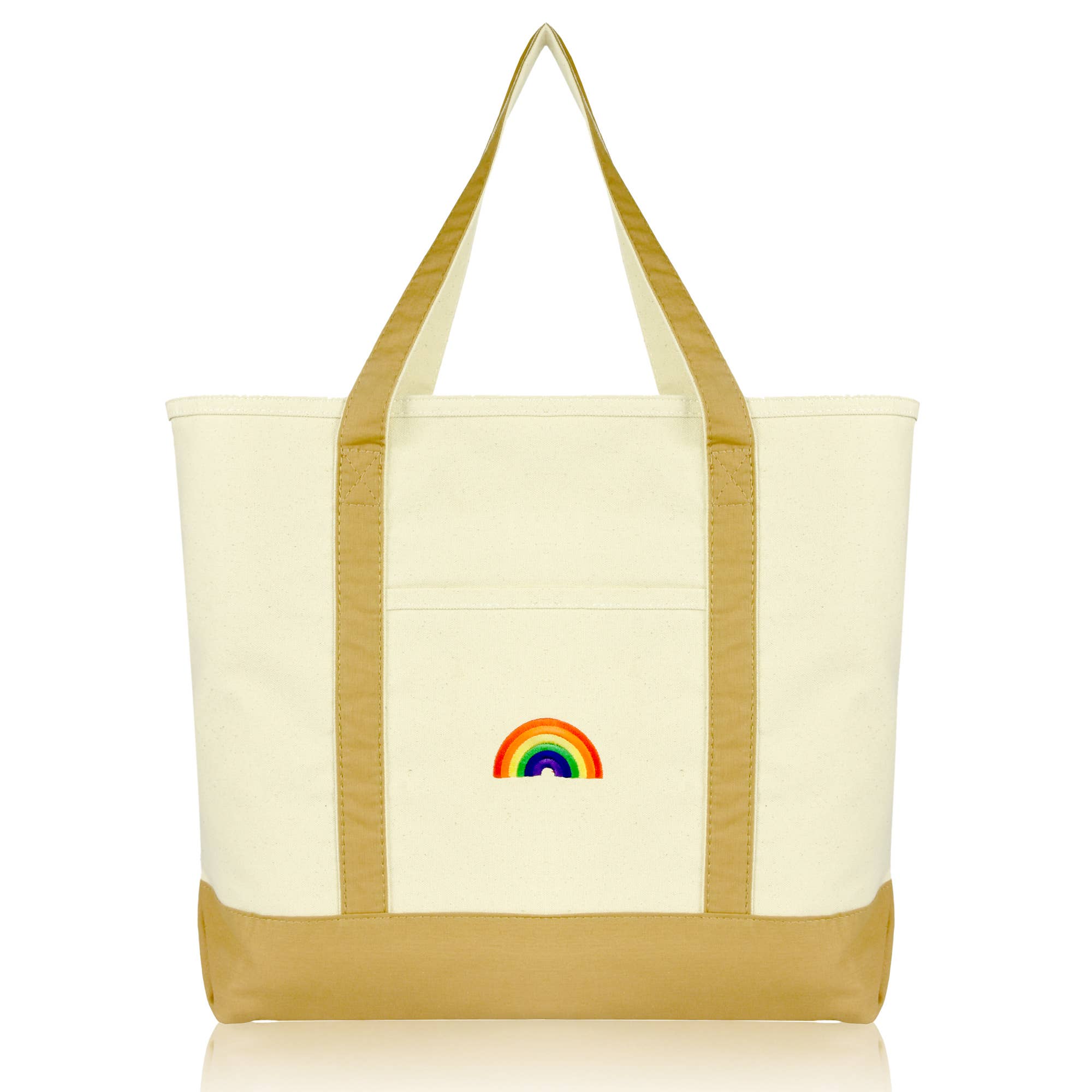 DALIX Cute Rainbow Tote Bag